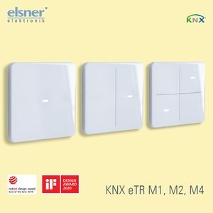 KNX eTR wird zur Taster-Serie: Frisches Design für preisbewusste KNX-Bauvorhaben